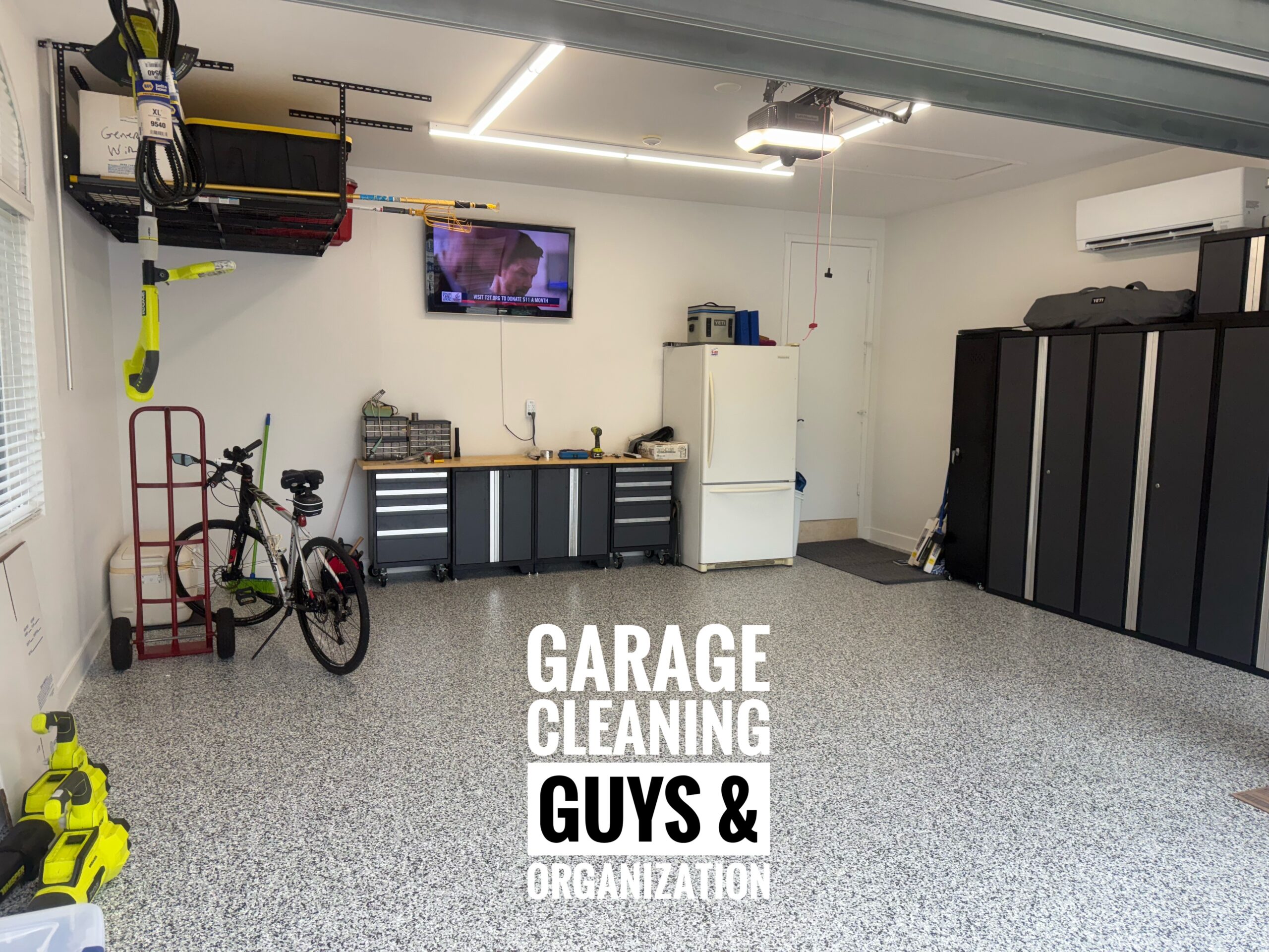 Garage makeover in Jupiter FL by Garage Cleaning Guys & Organization