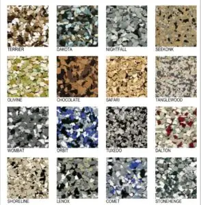Choosing the perfect epoxy flooring color for a modern garage makeover with durable resin floor coating in Boca Raton
