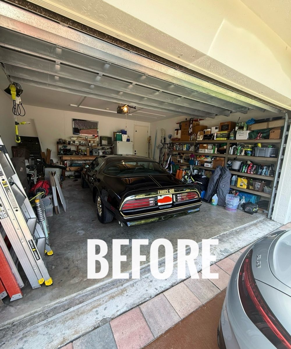 Before Jupiter Garage Makeover Process